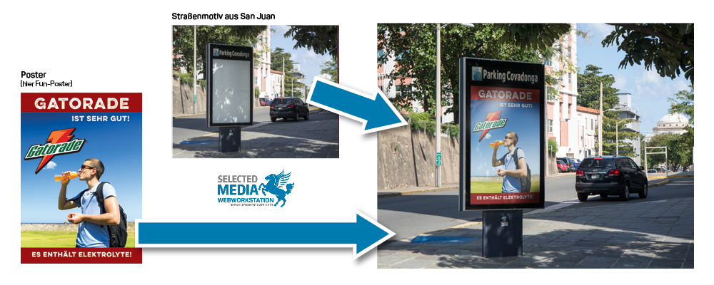 Visualisierung durch Montage